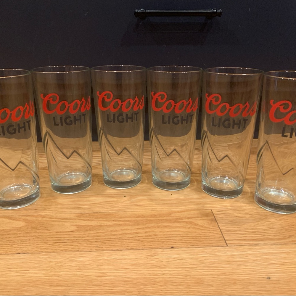 Red and Clear Glass Set